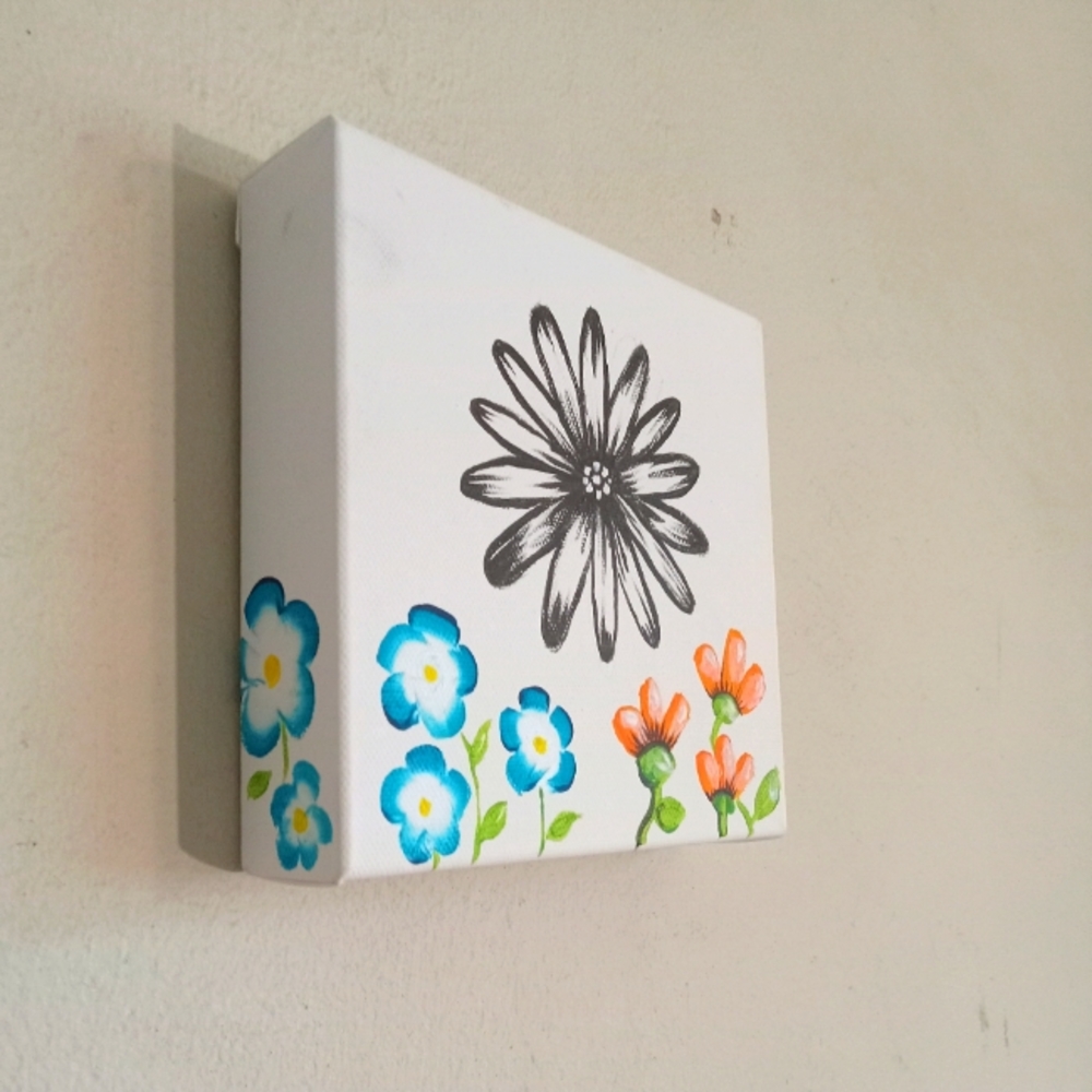 Flowers Acrylic Painting
